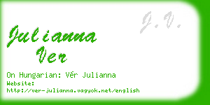 julianna ver business card