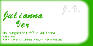 julianna ver business card